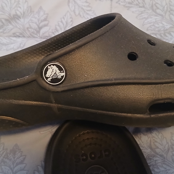 Crocs Black Mules Slip Ons - Picture 5 of 5